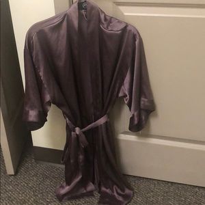 victoria’s secret purple silk robe